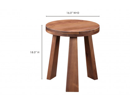 Moe's Lund Stool - Walnut