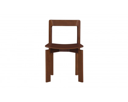 Moe's - Daifuku Modern Dining Chair Set of 2 in Walnut Stained Ash