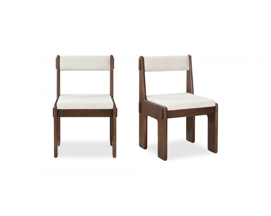 Moe's - Ashby Modern Dining Chair Set of 2 in Walnut Stained Ash