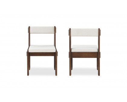 Moe's - Ashby Modern Dining Chair Set of 2 in Walnut Stained Ash