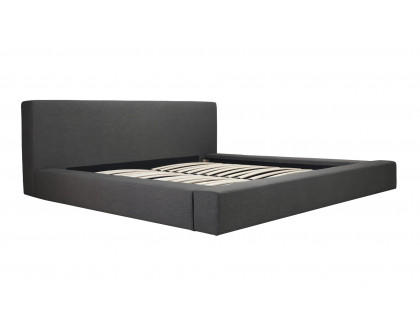 Moe's Selene Modern Upholstered Platform Bed - Dark Sky