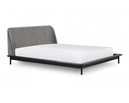 Moe's Solstice Modern Queen Size Bed - Black Oak