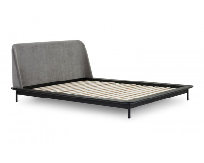 Moe's Solstice Modern Queen Size Bed - Black Oak