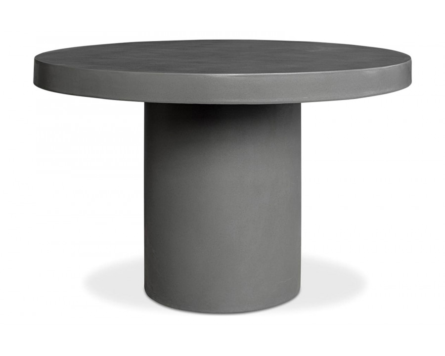 Moe's Cassius Round Outdoor Dining Table - Dark Gray