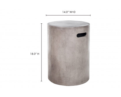 Moe's - Cato Outdoor Stool in Gray