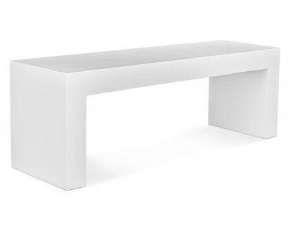 Moe's Lazarus Outdoor Bench - White