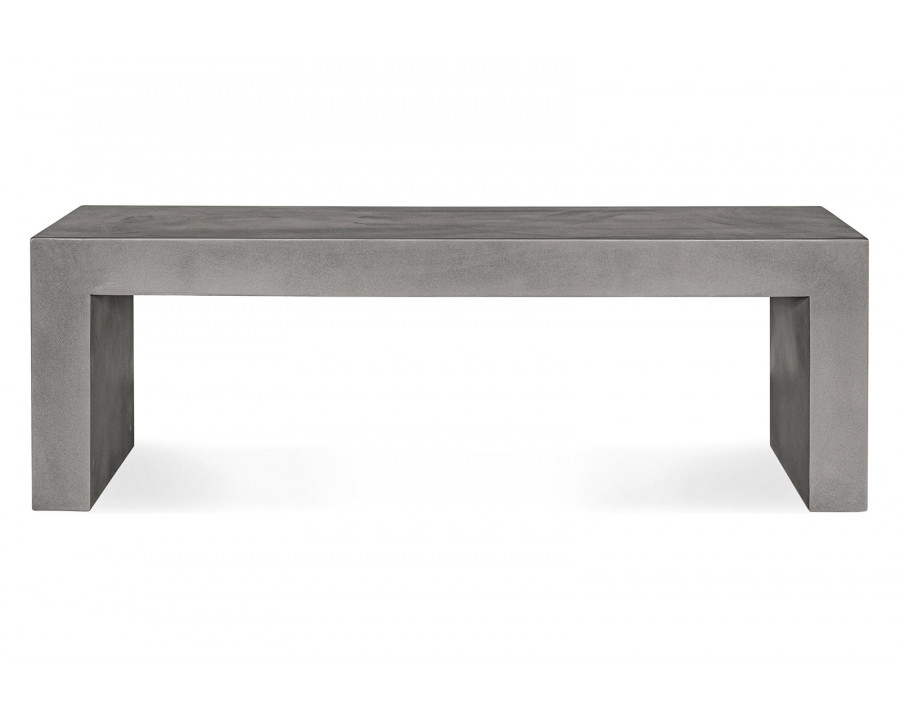 Moe's Lazarus Outdoor Bench - Dark Gray