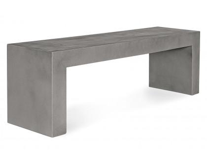 Moe's Lazarus Outdoor Bench - Dark Gray