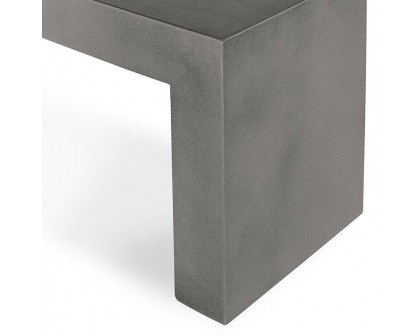 Moe's Lazarus Outdoor Bench - Dark Gray