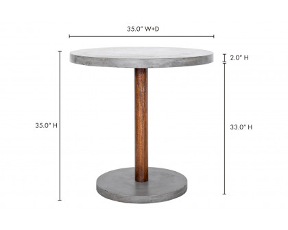 Moe's - Hagan Outdoor Table in Gray