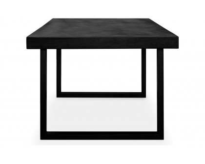 Moe's Jedrik Contemporary Rectangular Outdoor Dining Table - Black, Large