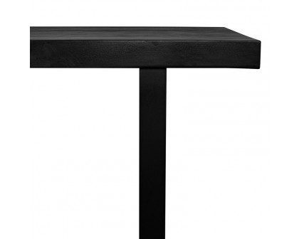 Moe's Jedrik Contemporary Rectangular Outdoor Dining Table - Black, Large