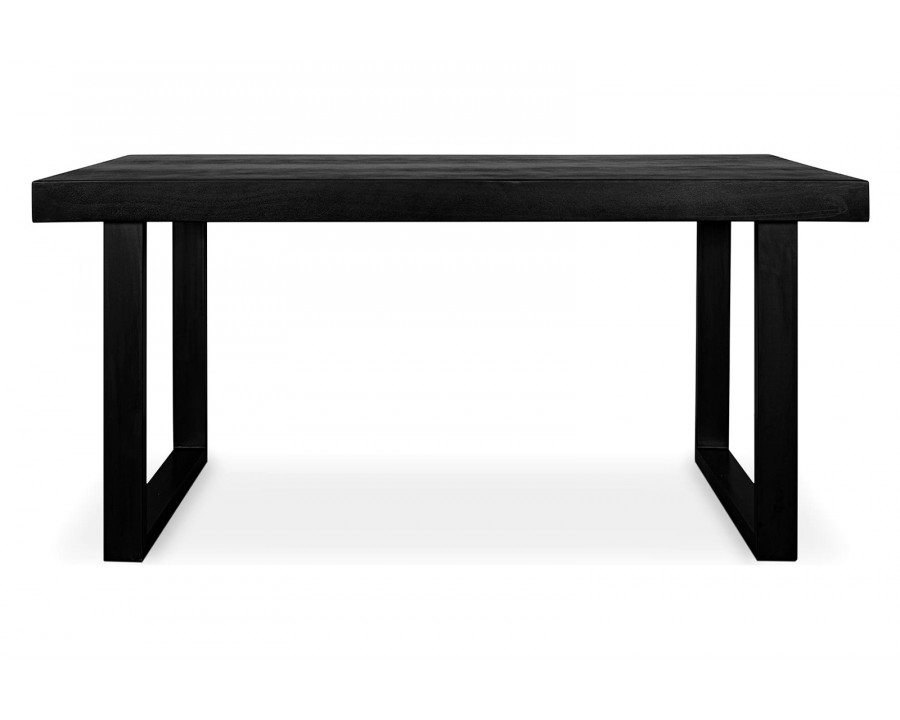 Moe's Jedrik Contemporary Rectangular Outdoor Dining Table - Black, Small