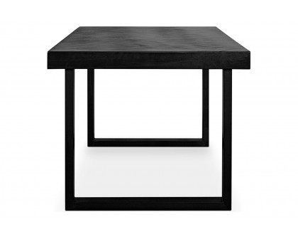 Moe's Jedrik Contemporary Rectangular Outdoor Dining Table - Black, Small