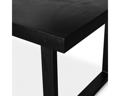 Moe's Jedrik Contemporary Rectangular Outdoor Dining Table - Black, Small