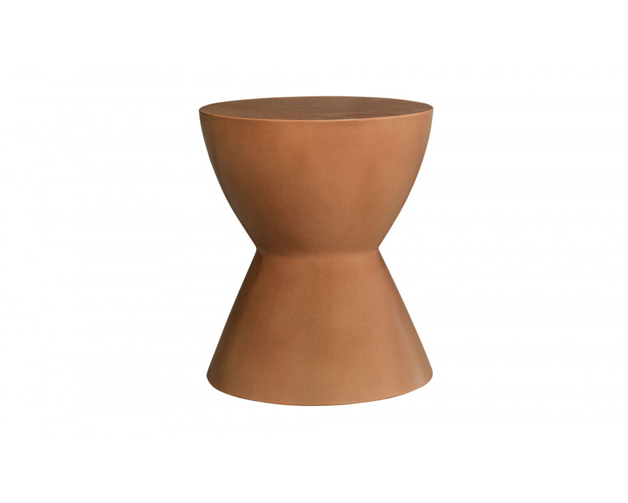 Moe's Hourglass Outdoor Stool - Terracotta