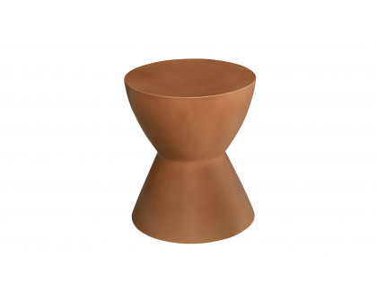 Moe's Hourglass Outdoor Stool - Terracotta