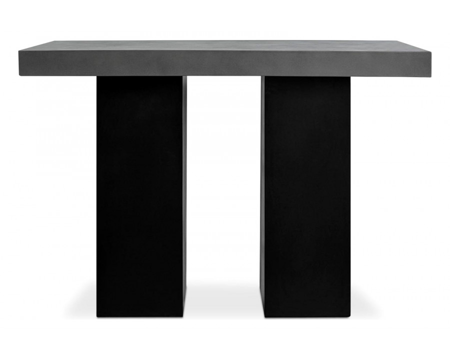 Moe's - Lithic Outdoor Bar Table in Gray