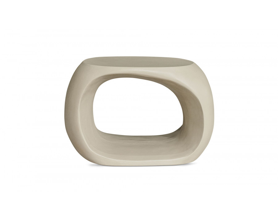 Moe's Albers Contemporary Outdoor Stool - Cream