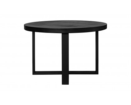 Moe's Jedrik Contemporary Round Outdoor Dining Table - Black, Small