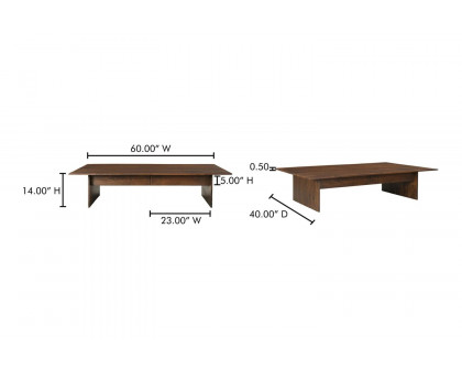 Moe's - Everett Modern Coffee Table in Dark Brown