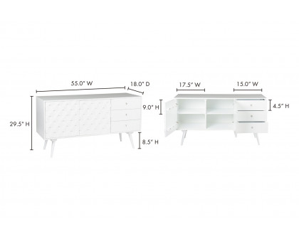 Moe's O2 Sideboard - White