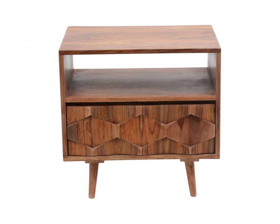 Moe's O2 1 Drawer Nightstand - Natural