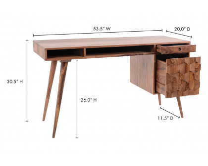 Moe's O2 Desk - Natural