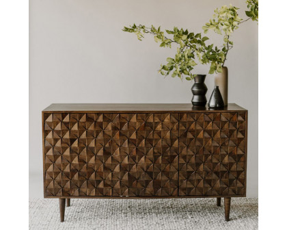 Moe's Pablo 3 Door Sideboard - Dark Brown