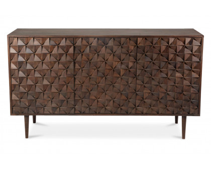 Moe's Pablo 3 Door Sideboard - Dark Brown