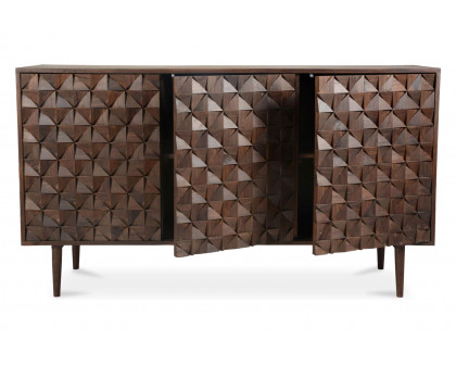 Moe's Pablo 3 Door Sideboard - Dark Brown