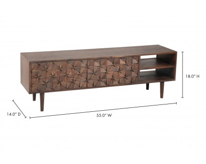 Moe's™ Pablo Entertainment Unit - Dark Brown