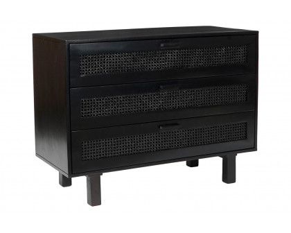 Moe's Ashton 3 Drawer Chest - Black