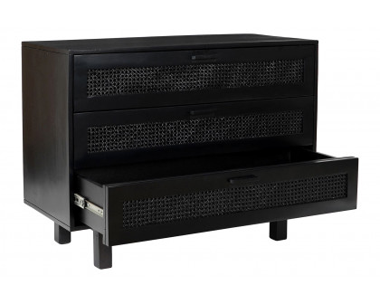 Moe's Ashton 3 Drawer Chest - Black