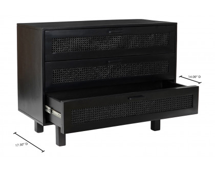 Moe's Ashton 3 Drawer Chest - Black