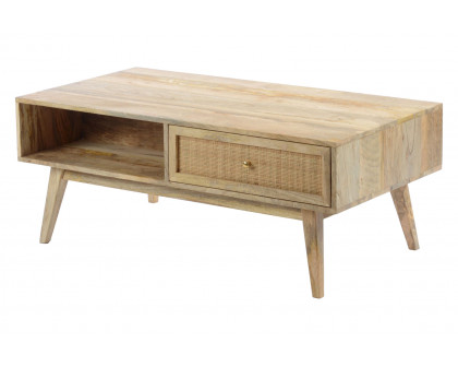 Moe's - Reed Coffee Table in Beige