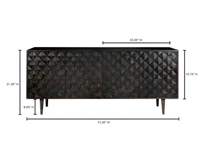 Moe's Pablo 4 Door Sideboard - Black