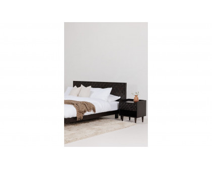 Moe's Pablo Mid-Century Modern Queen Size Bed - Black