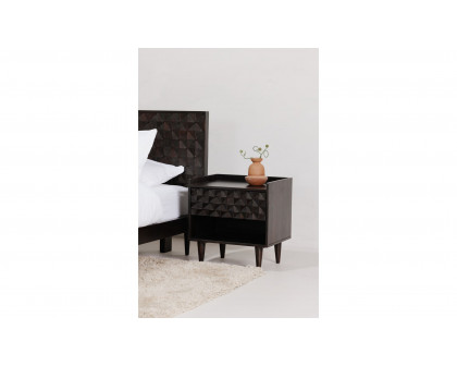 Moe's Pablo Mid-Century Modern Queen Size Bed - Black