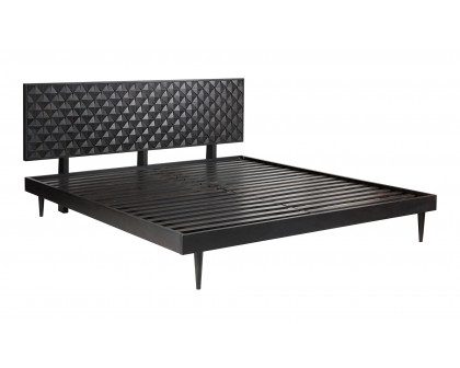 Moe's Pablo Mid-Century Modern Queen Size Bed - Black