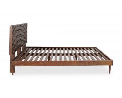 Moe's Pablo Mid-Century Modern Queen Size Bed - Brown