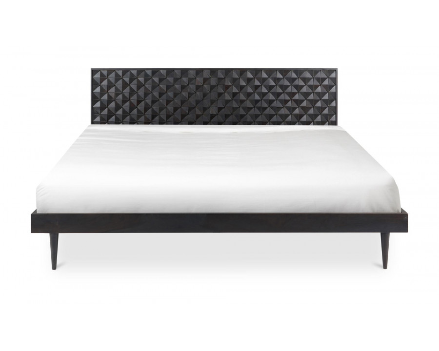 Moe's Pablo Mid-Century Modern King Size Bed - Black