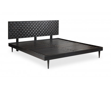 Moe's Pablo Mid-Century Modern King Size Bed - Black