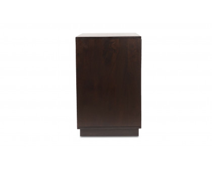 Moe's Denman Mid-Century Modern 3-Drawer Nightstand - Dark Brown