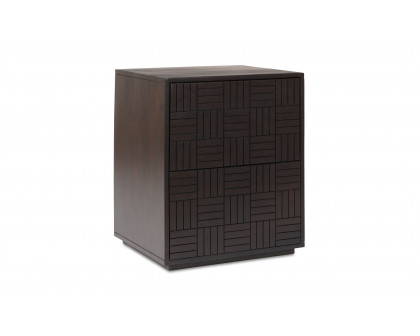 Moe's Denman Mid-Century Modern 2-Drawer Nightstand - Dark Brown