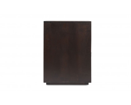 Moe's Denman Mid-Century Modern 2-Drawer Nightstand - Dark Brown