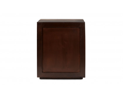 Moe's Denman Mid-Century Modern 2-Drawer Nightstand - Dark Brown