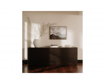 Moe's - Denman Mid-Century Modern Sideboard in Dark Brown