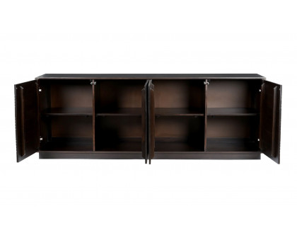 Moe's - Denman Mid-Century Modern Sideboard in Dark Brown