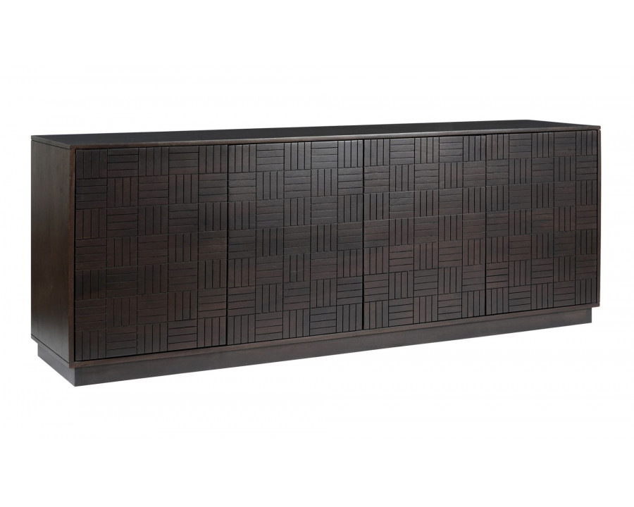 Moe's - Denman Mid-Century Modern Sideboard in Dark Brown